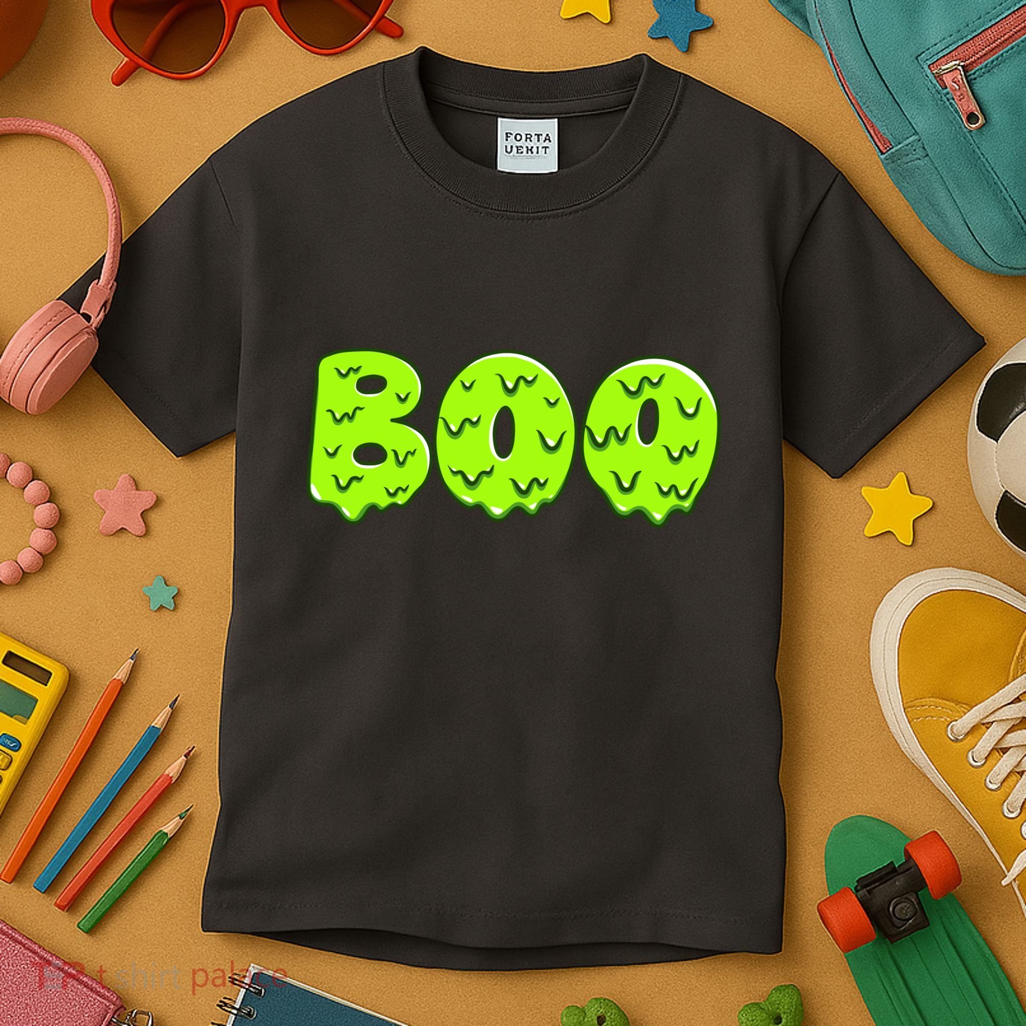 Boo Halloween Slime Kids T-Shirt