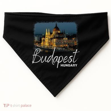 Budapest Hungary Souvenir Budapest USA-Made Doggie Bandana