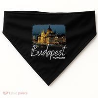 Budapest Hungary Souvenir Budapest USA-Made Doggie Bandana thumb 0