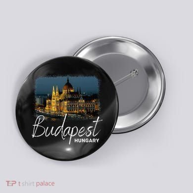 Budapest Hungary Souvenir Budapest Button