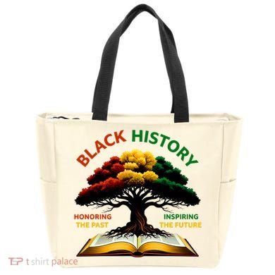 Black History Tree Root Book Honoring The Past Inspiring The Future Tote Bag