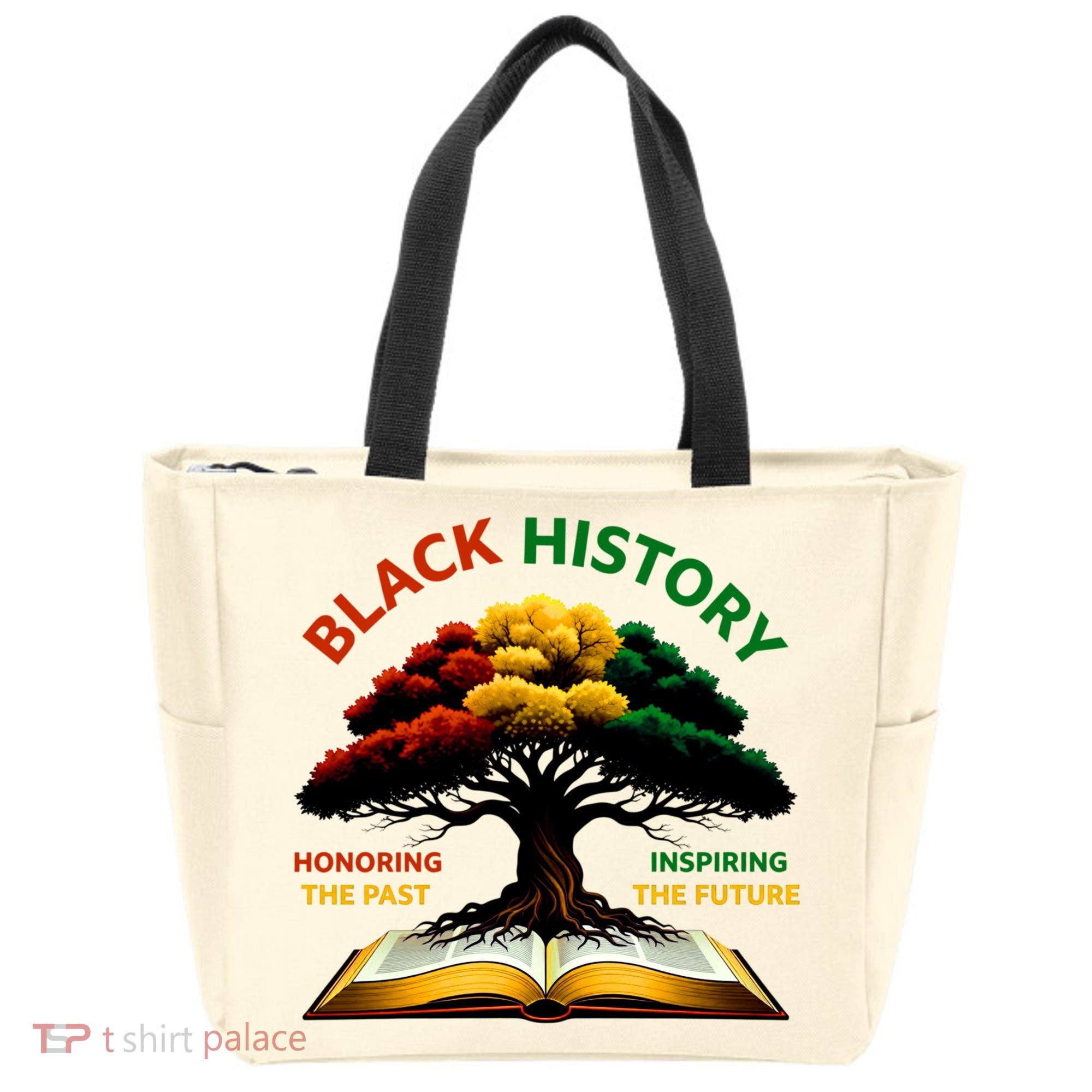 Black History Tree Root Book Honoring The Past Inspiring The Future Tote Bag