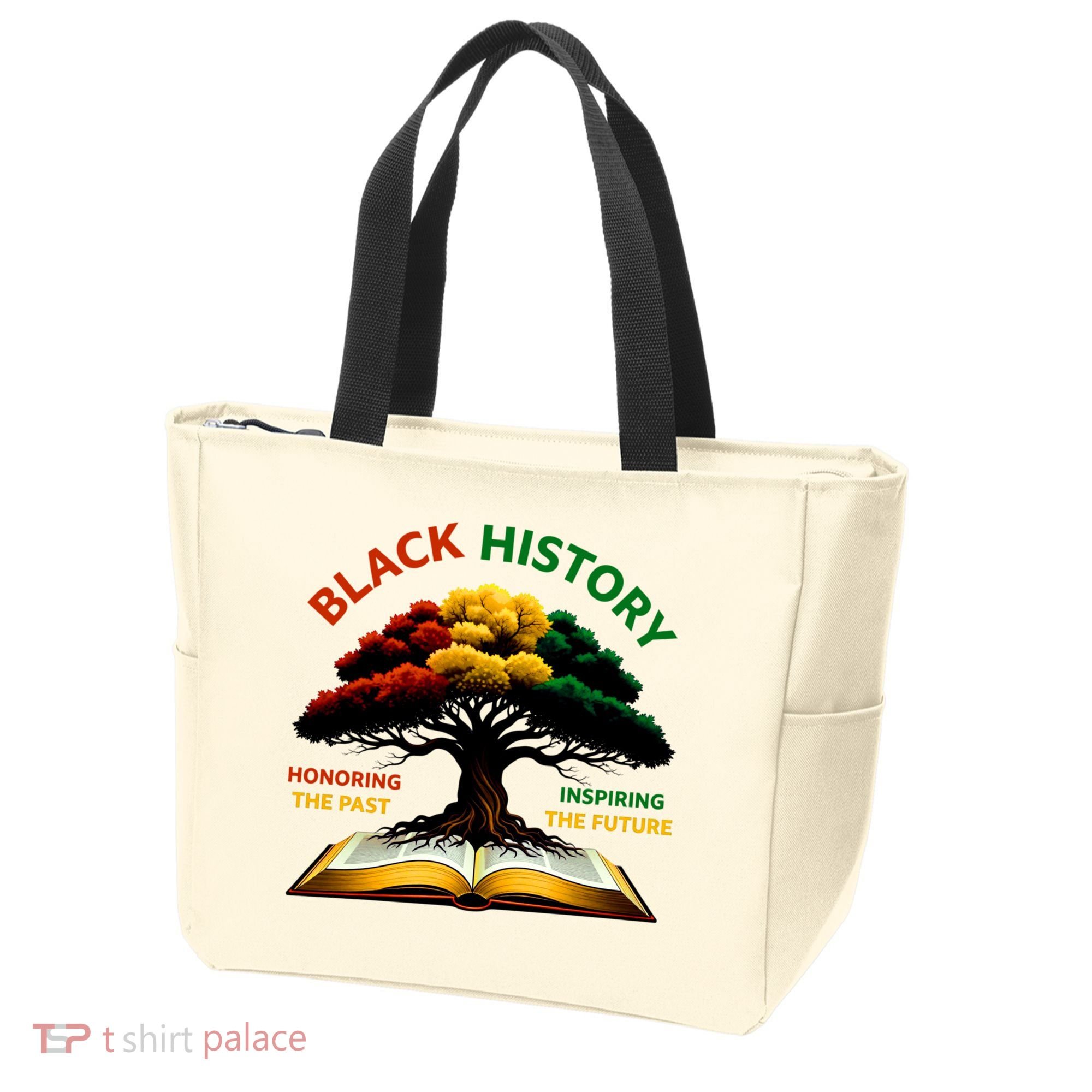 Black History Tree Root Book Honoring The Past Inspiring The Future Tote Bag