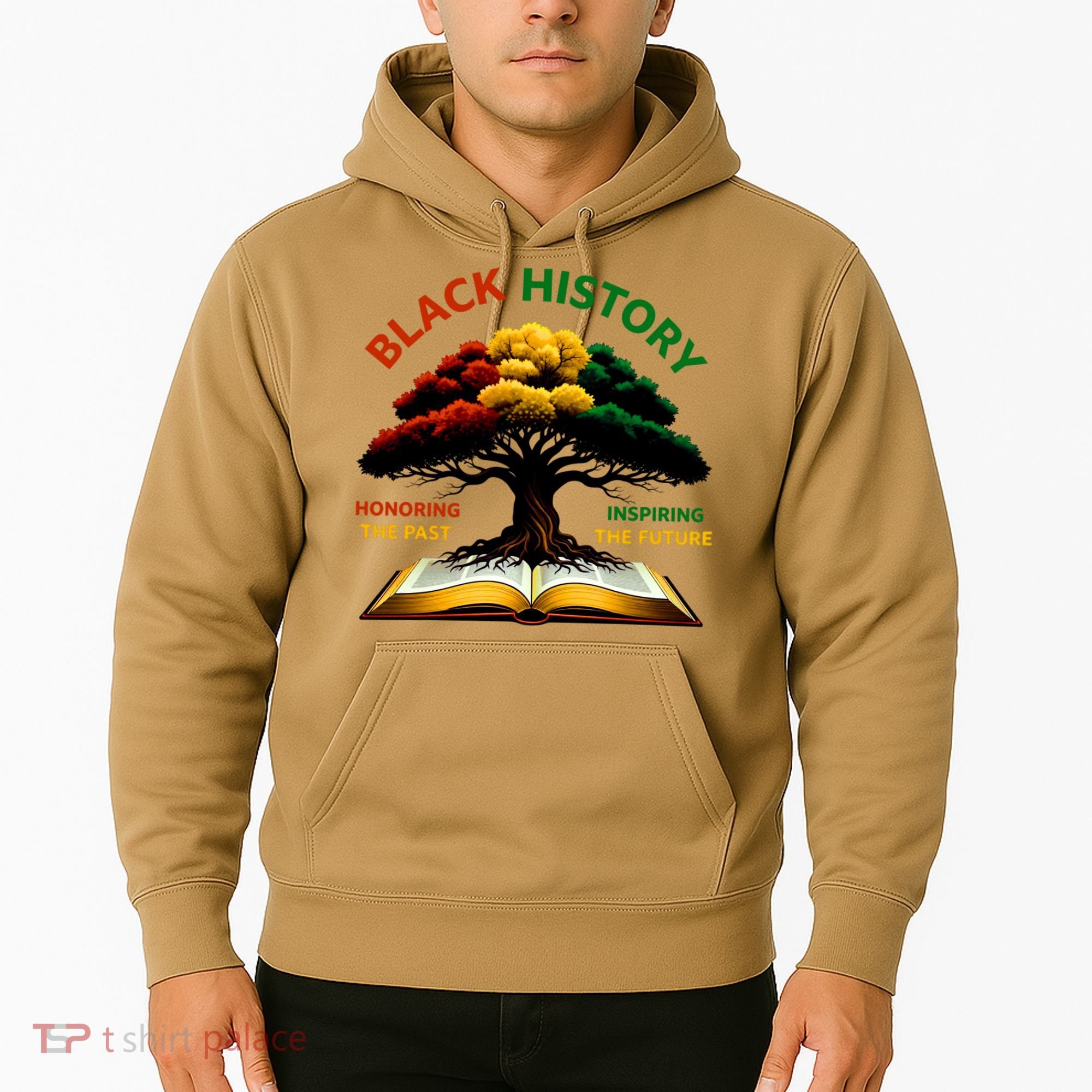 Black History Tree Root Book Honoring The Past Inspiring The Future Hoodie