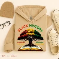 Black History Tree Root Book Honoring The Past Inspiring The Future Hoodie thumb 4
