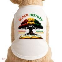 Black History Tree Root Book Honoring The Past Inspiring The Future Doggie Tank thumb 0
