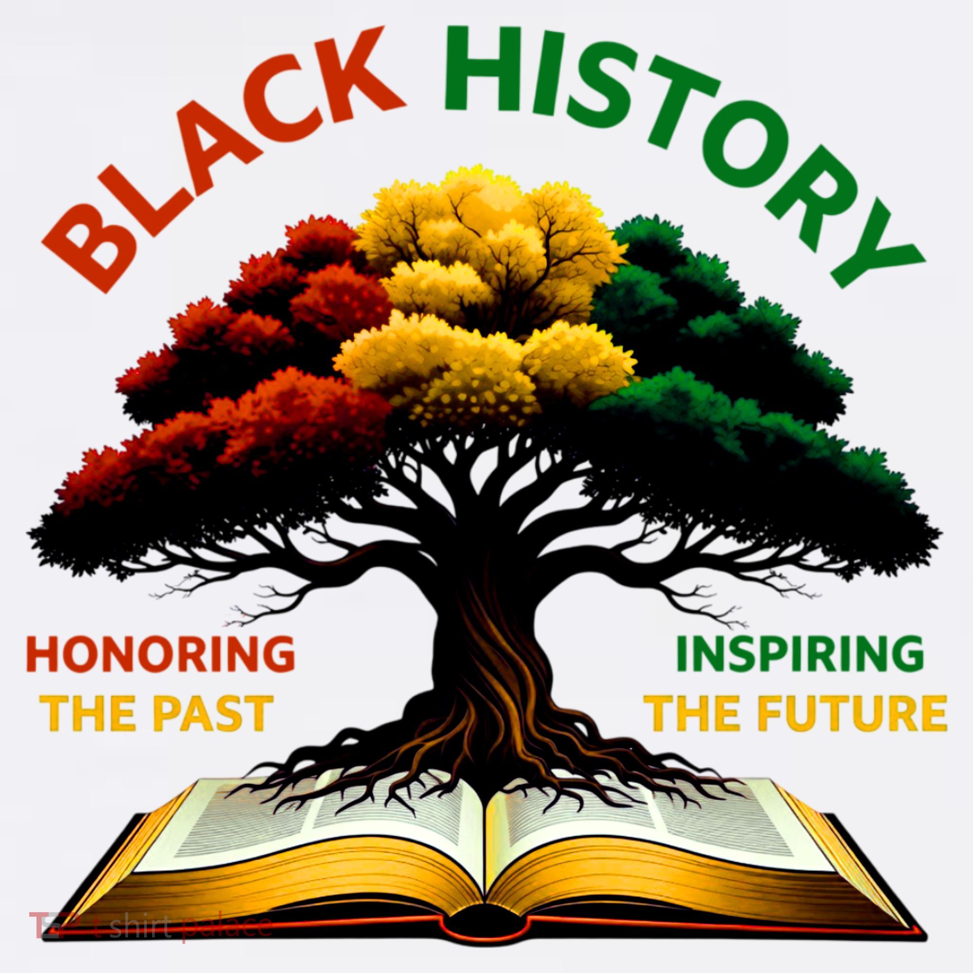 Black History Tree Root Book Honoring The Past Inspiring The Future USA-Made Doggie Bandana