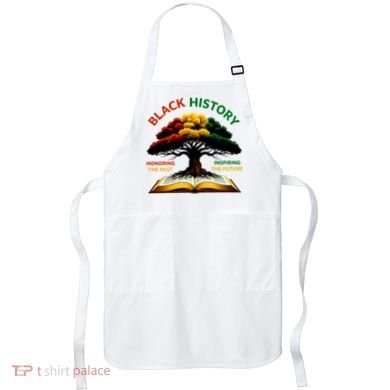 Black History Tree Root Book Honoring The Past Inspiring The Future Apron