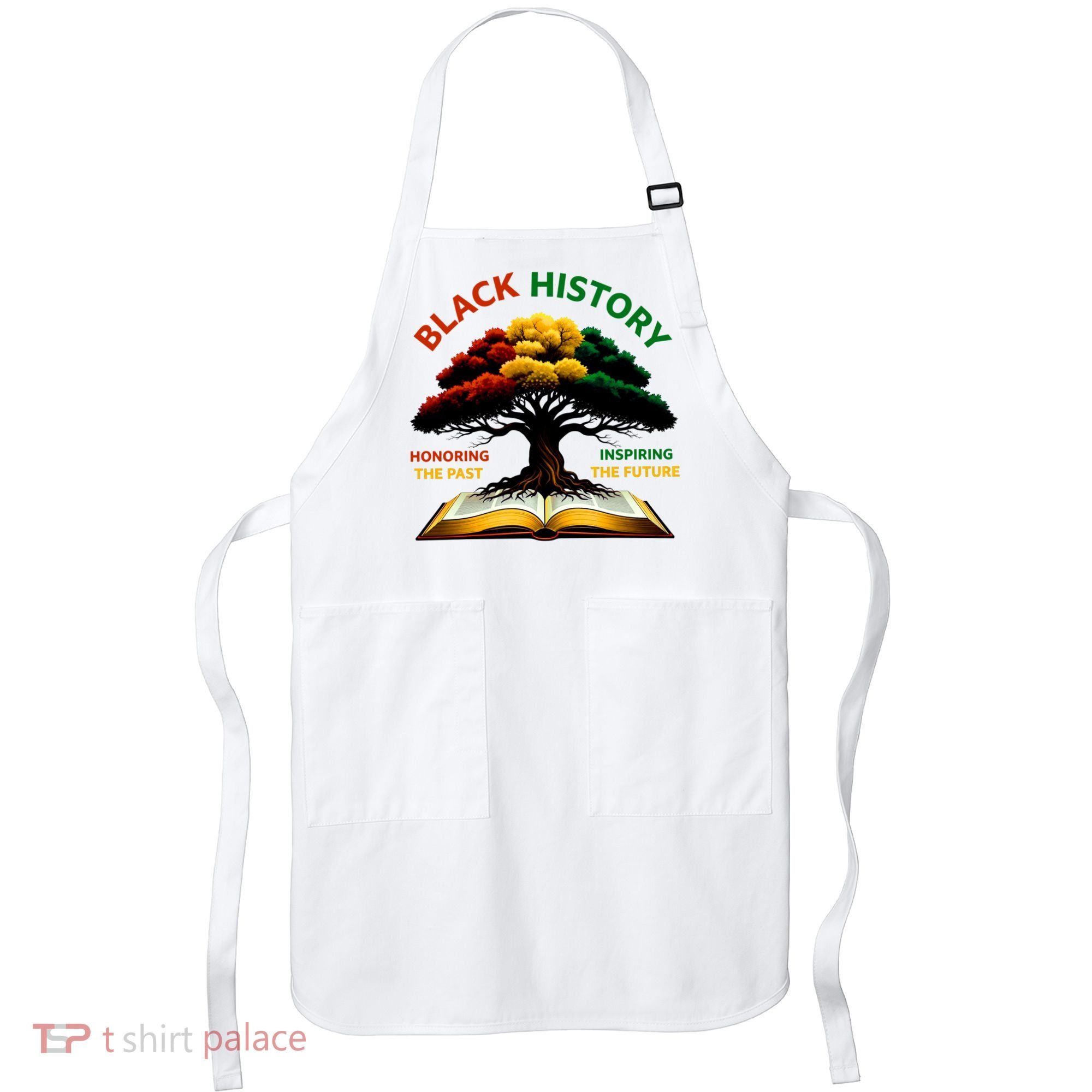 Black History Tree Root Book Honoring The Past Inspiring The Future Apron