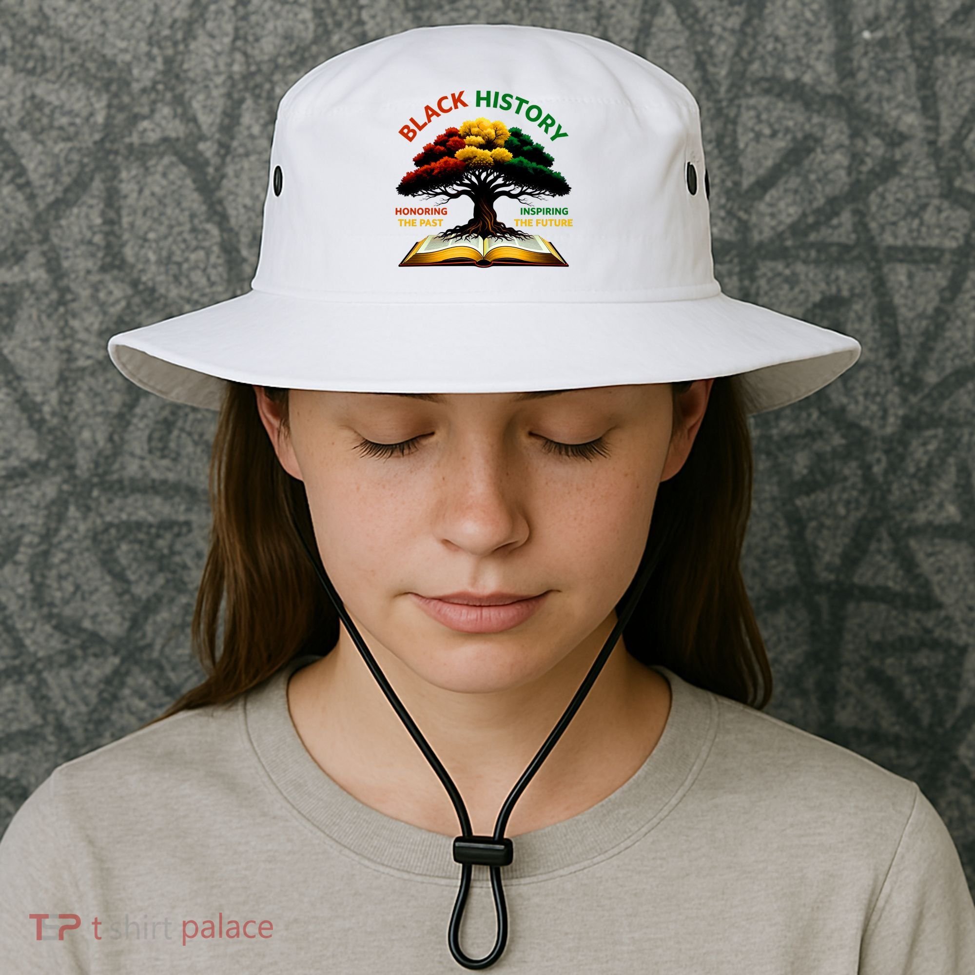 Black History Tree Root Book Honoring The Past Inspiring The Future Bucket Hat