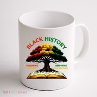 Black History Tree Root Book Honoring The Past Inspiring The Future Coffee Mug thumb 1