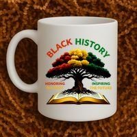 Black History Tree Root Book Honoring The Past Inspiring The Future Coffee Mug thumb 2