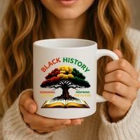 Black History Tree Root Book Honoring The Past Inspiring The Future Coffee Mug thumb 3