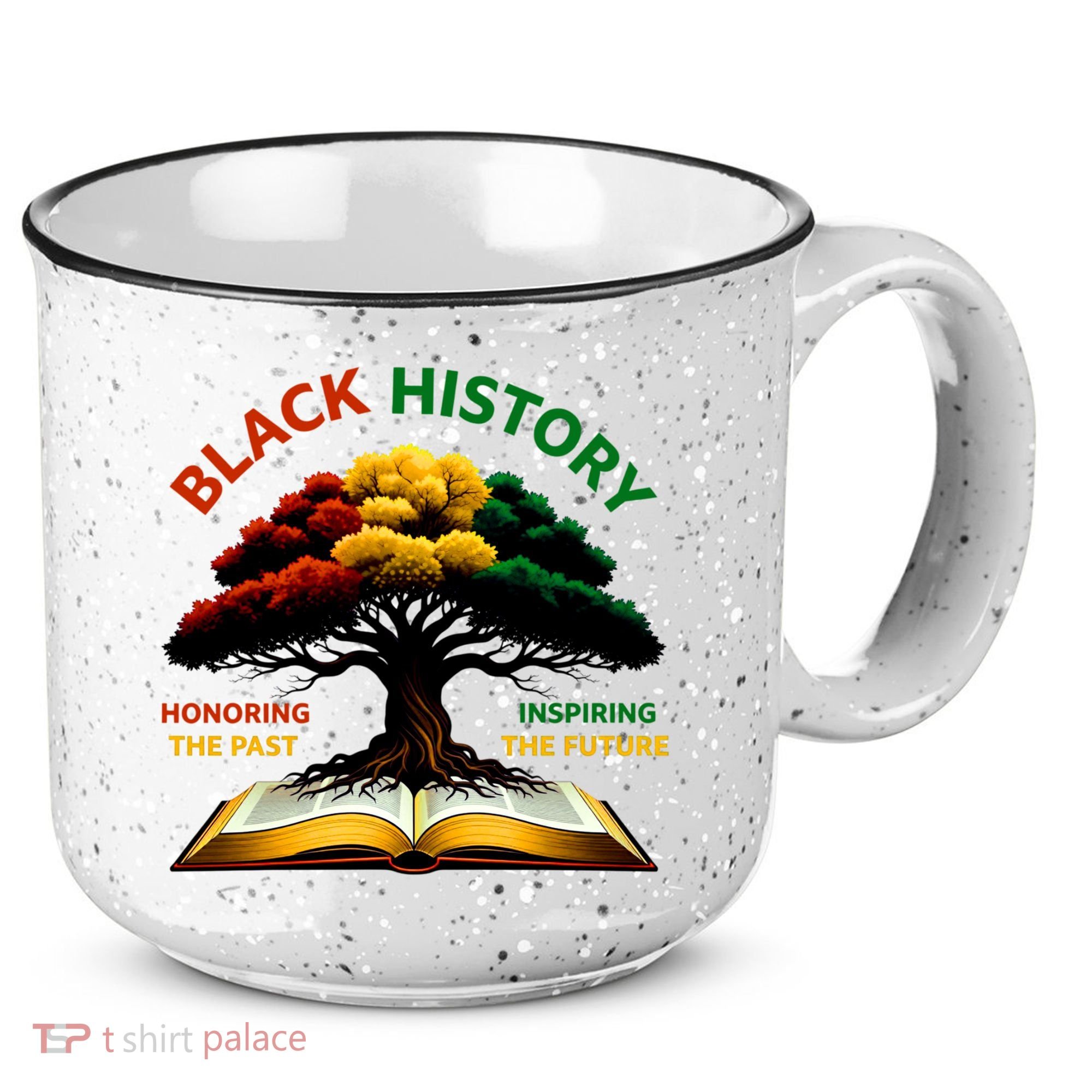 Black History Tree Root Book Honoring The Past Inspiring The Future 15oz Campfire Ceramic Mug