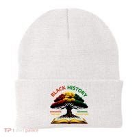 Black History Tree Root Book Honoring The Past Inspiring The Future Beanie thumb 0
