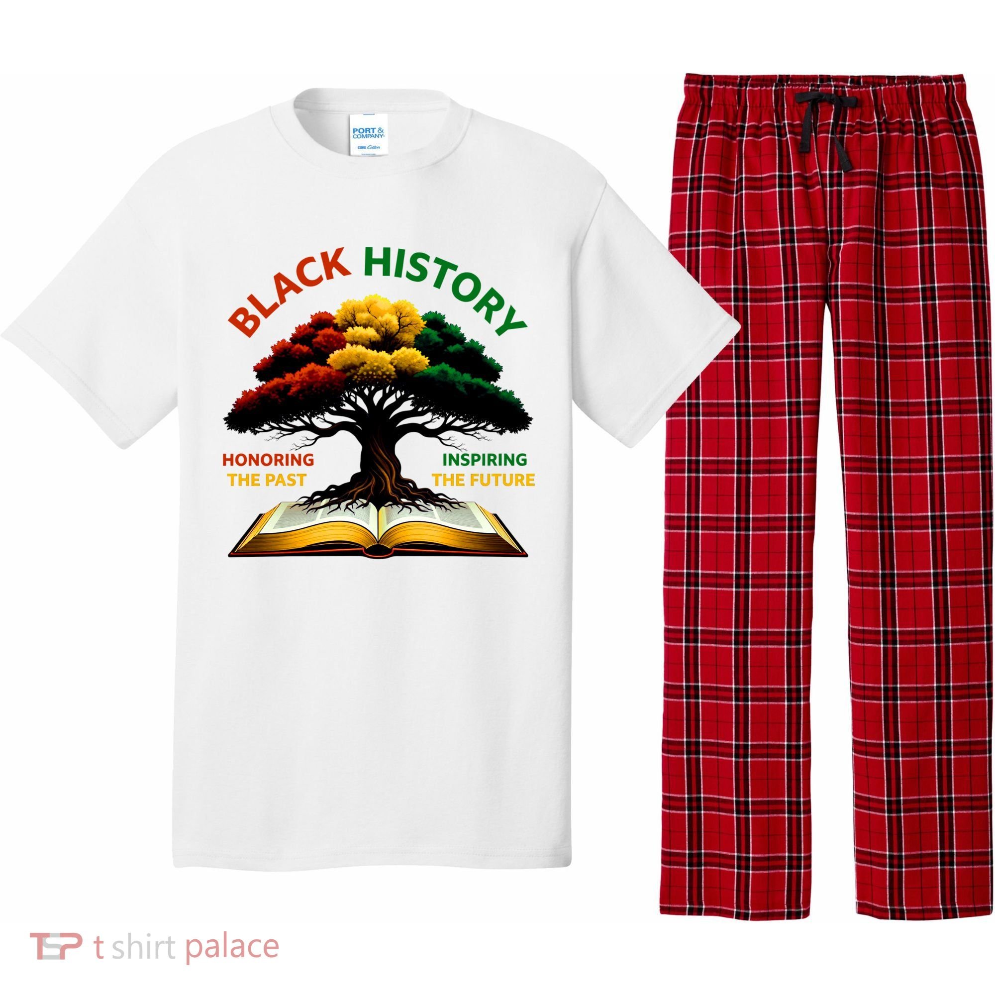 Black History Tree Root Book Honoring The Past Inspiring The Future Pajama Set