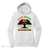 Black History Tree Root Book Honoring The Past Inspiring The Future Women's Hoodie thumb 0