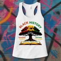 Black History Tree Root Book Honoring The Past Inspiring The Future Women's Tank Top thumb 3