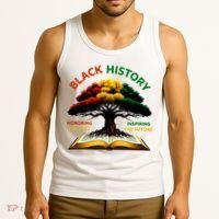 Black History Tree Root Book Honoring The Past Inspiring The Future Tank Top thumb 3