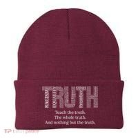 Black History Teach The Truth The Whole Truth And Nothing But The Truth Beanie thumb 0