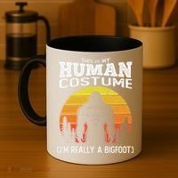 Bigfoot Halloween This Is My Human Costume Im A Bigfoot Coffee Mug thumb 4