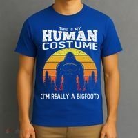 Bigfoot Halloween This Is My Human Costume Im A Bigfoot T-Shirt thumb 3