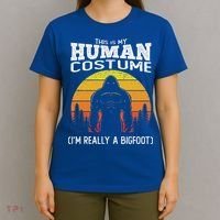 Bigfoot Halloween This Is My Human Costume Im A Bigfoot T-Shirt thumb 4