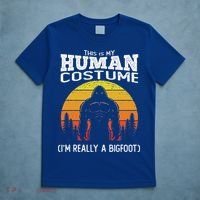 Bigfoot Halloween This Is My Human Costume Im A Bigfoot T-Shirt thumb 5