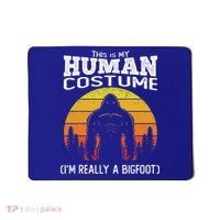 Bigfoot Halloween This Is My Human Costume Im A Bigfoot Mousepad thumb 0