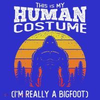 Bigfoot Halloween This Is My Human Costume Im A Bigfoot Mousepad thumb 1