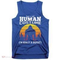 Bigfoot Halloween This Is My Human Costume Im A Bigfoot Tank Top thumb 0