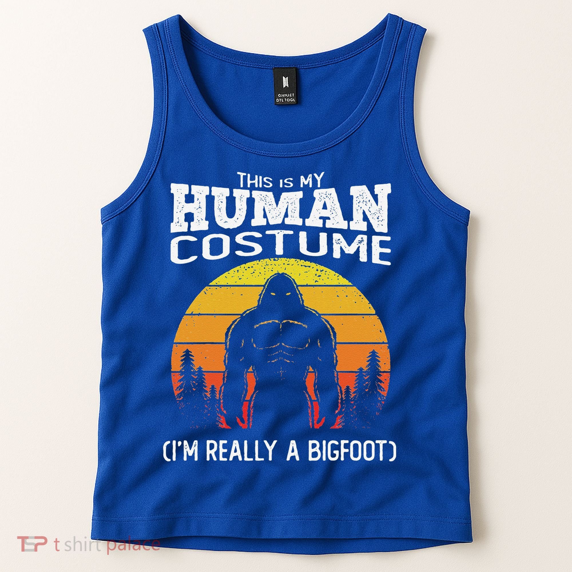 Bigfoot Halloween This Is My Human Costume Im A Bigfoot Tank Top