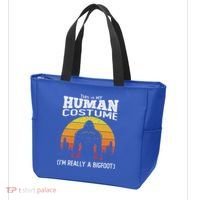 Bigfoot Halloween This Is My Human Costume Im A Bigfoot Tote Bag thumb 3