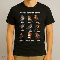 Bird How To Identify Birds Birds Lovers Watching T-Shirt thumb 3