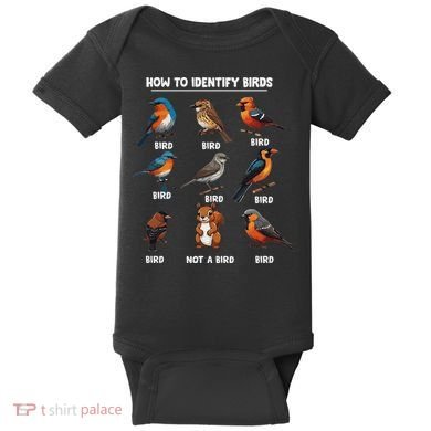 Bird How To Identify Birds Birds Lovers Watching Baby Bodysuit