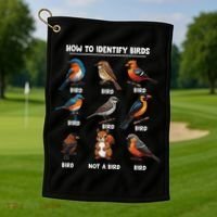 Bird How To Identify Birds Birds Lovers Watching Golf Towel thumb 1