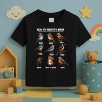 Bird How To Identify Birds Birds Lovers Watching Toddler T-Shirt thumb 3