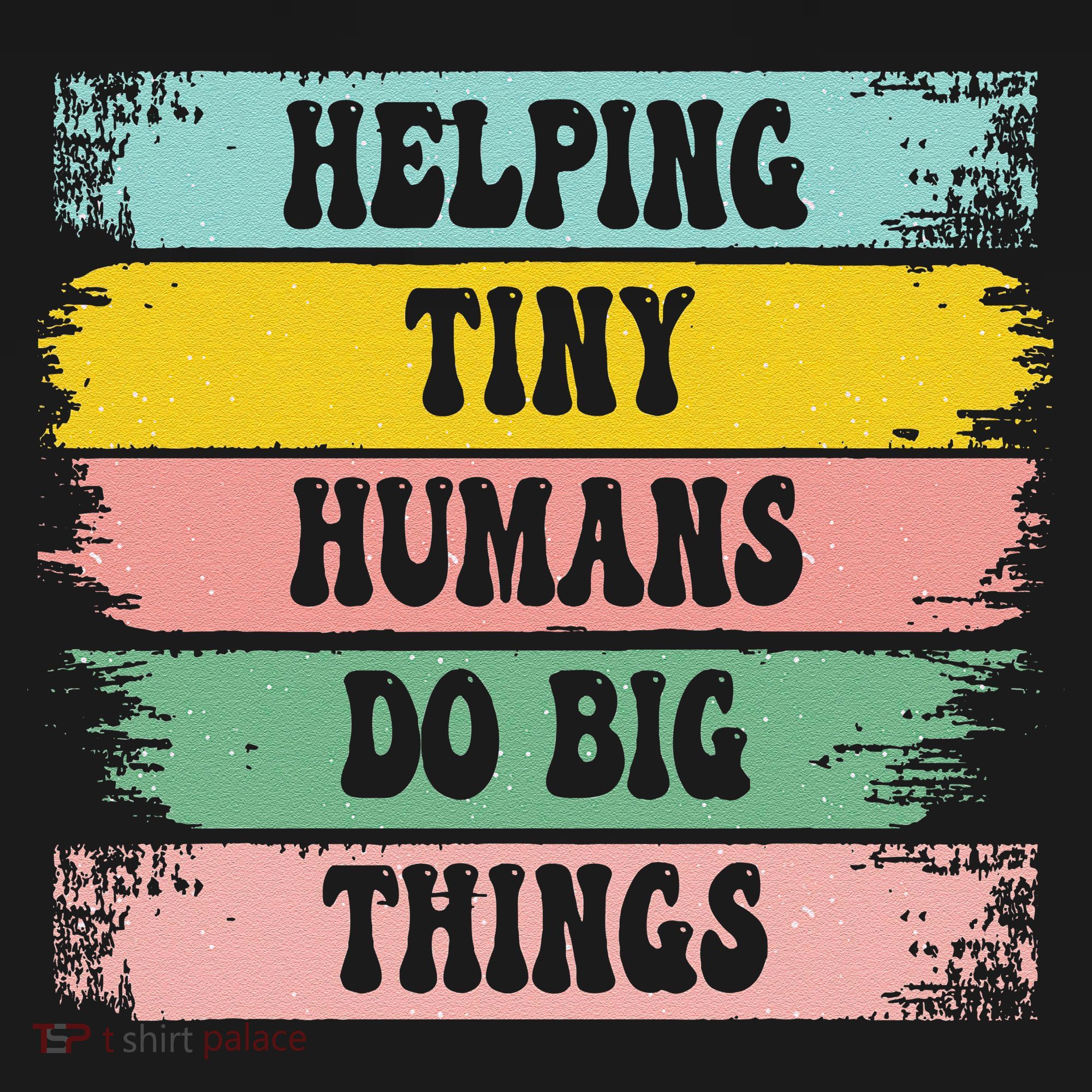 Brushstroke Helping Tiny Humans Do Big Things Speed Teacher USA-Made Doggie Bandana