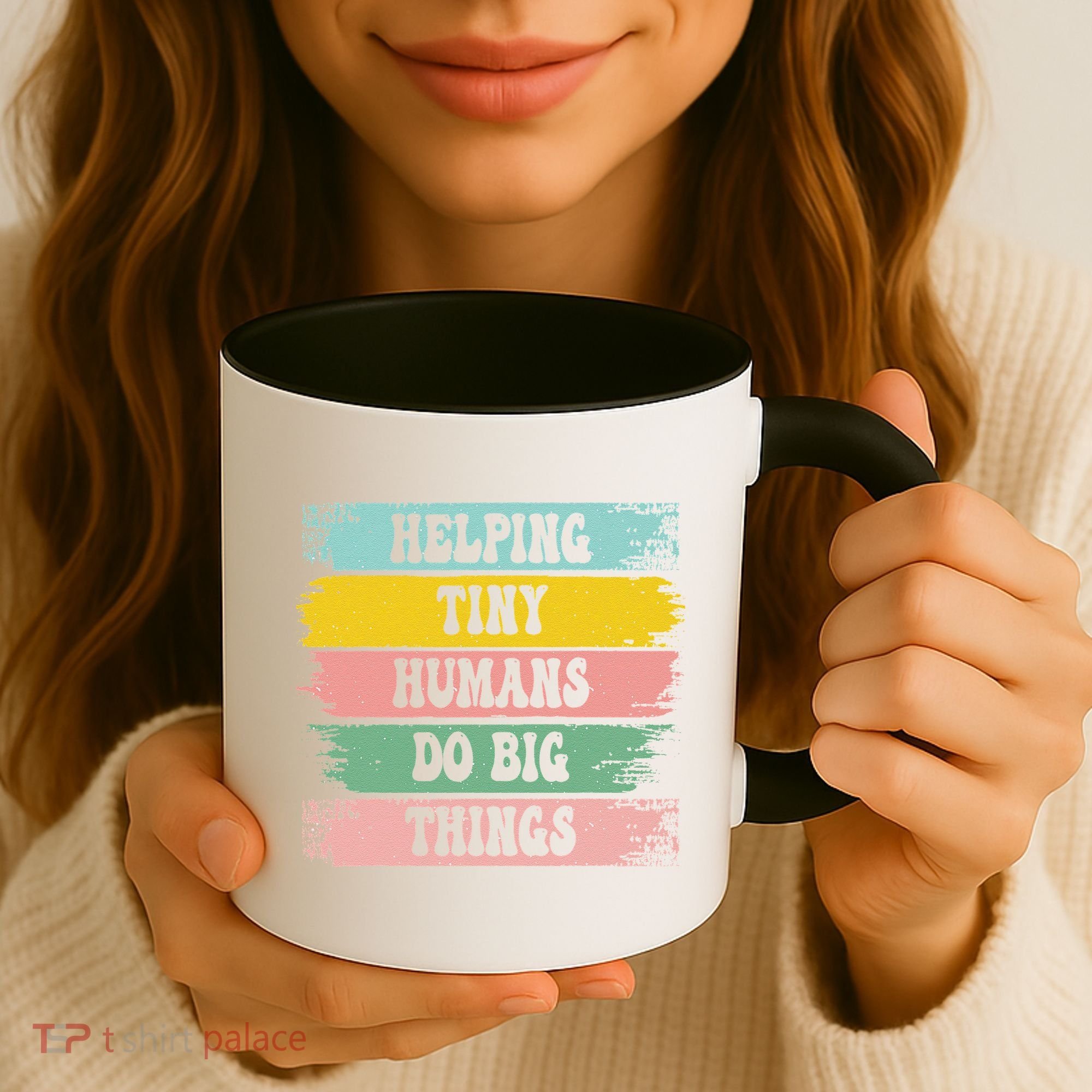 Brushstroke Helping Tiny Humans Do Big Things Speed Teacher Coffee Mug