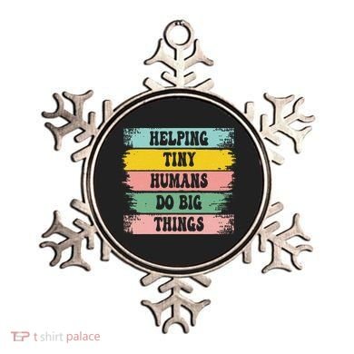 Brushstroke Helping Tiny Humans Do Big Things Speed Teacher Ornament