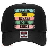Brushstroke Helping Tiny Humans Do Big Things Speed Teacher Hat thumb 0