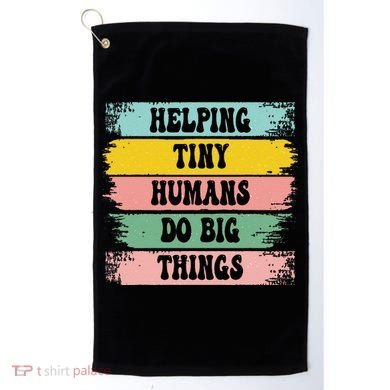 Brushstroke Helping Tiny Humans Do Big Things Speed Teacher Golf Towel