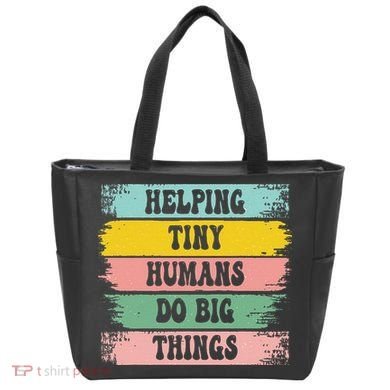 Brushstroke Helping Tiny Humans Do Big Things Speed Teacher Tote Bag