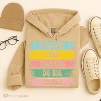 Brushstroke Helping Tiny Humans Do Big Things Speed Teacher Hoodie thumb 4