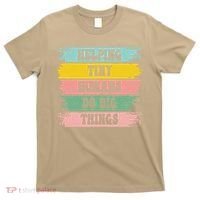 Brushstroke Helping Tiny Humans Do Big Things Speed Teacher T-Shirt thumb 0