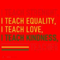 Black History Teacher Teach Strenght Equality Love Kindness Santa Hat thumb 1