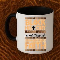 Black History Unshakeable Faith Christian Coffee Mug thumb 2