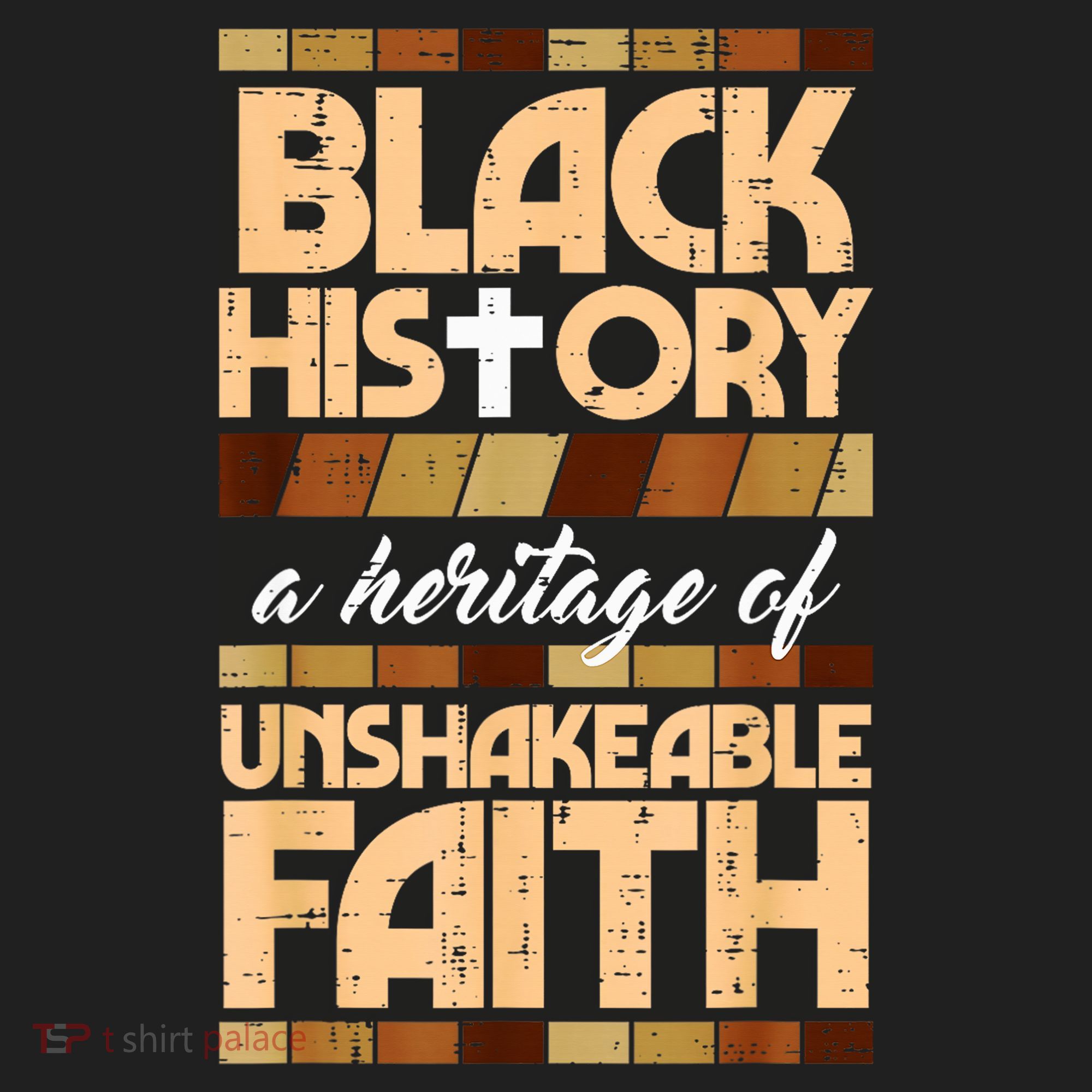 Black History Unshakeable Faith Christian Beanie