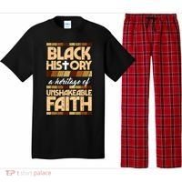Black History Unshakeable Faith Christian Pajama Set thumb 0