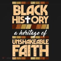 Black History Unshakeable Faith Christian Mousepad thumb 1